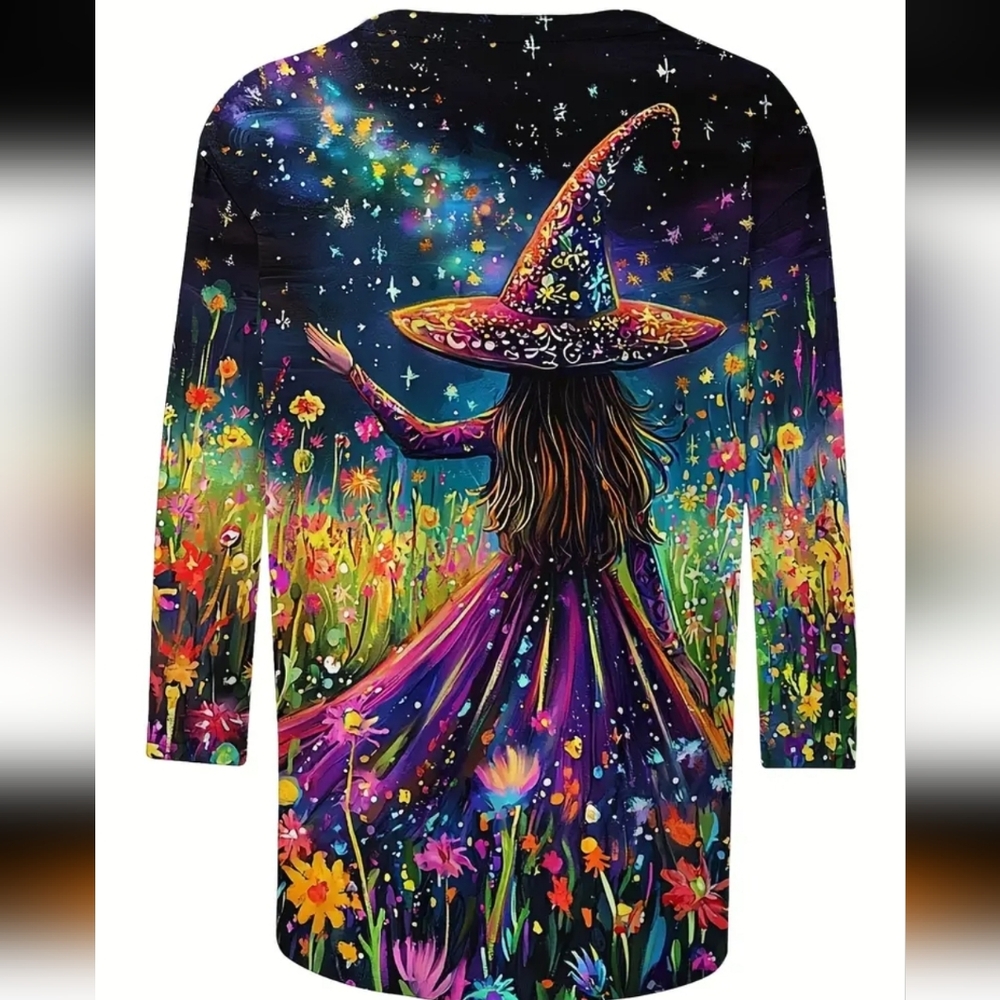 Source Unknown Enchanted Garden Long Sleeve Top - Picture 2 of 7
